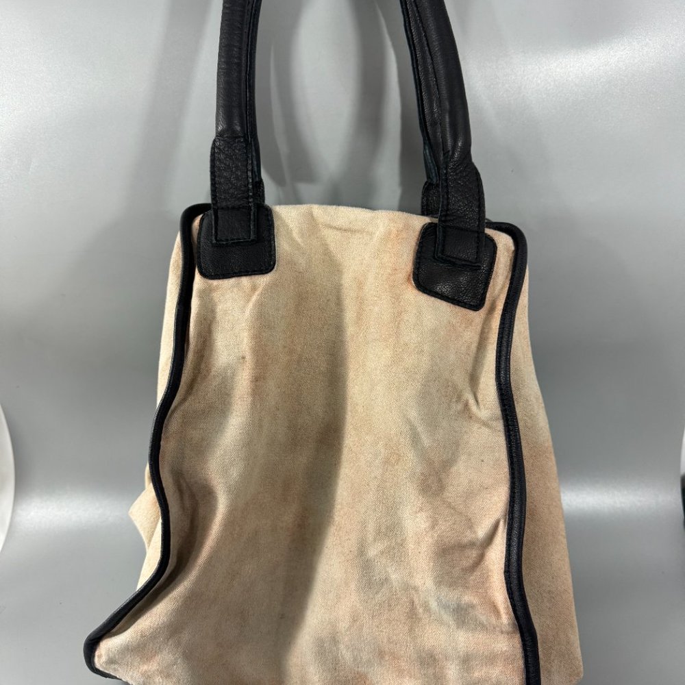 Free People Ryman Distressed Tote Studded Expendable Zipper Center - Picture 5 of 16